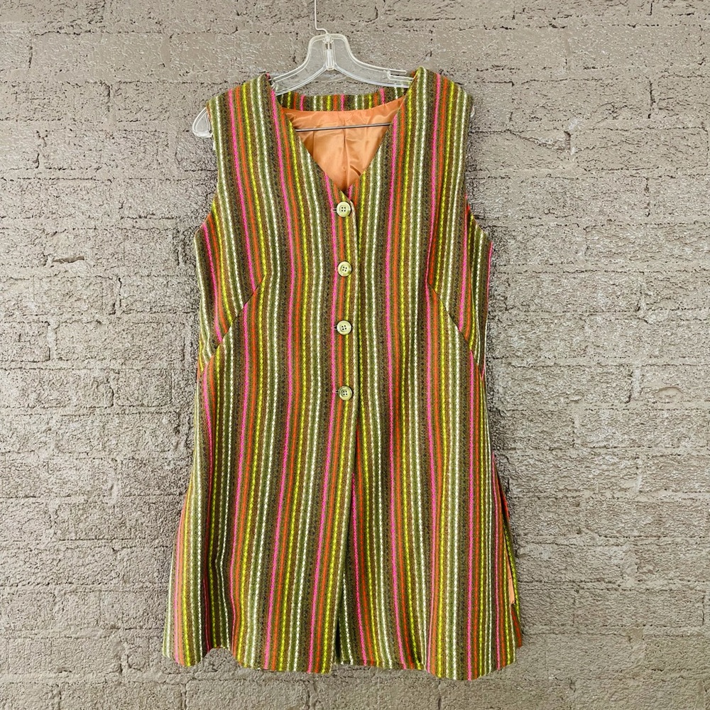 Handmade Vintage 70’s Sleeveless Tunic Dress - Picture 10 of 10